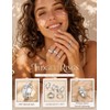 Cassieca Juego Anillos Ansiedad Mujer Acero Inoxidable