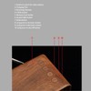 Mini Wooden FM Stereo Sound Radio Vintage Imitation Wood Grain