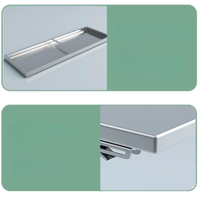 23.6 * 16in Medium Stainless Steel Folding Wall Shelf |