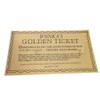 Wonka Golden Ticket (1971) movie actual size 3.5 x 6