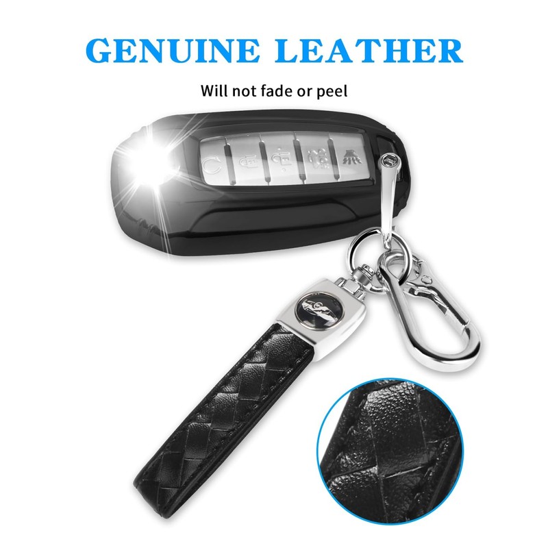 MILD EAST for Infiniti Key Fob Cover with Keychain, Car