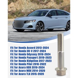 ANODZU 90120-T2A-A00 Suspension Strut Flange Mount Bolt Knuckle Bolt, M12x64, Fit for Honda Accord CR-V CRV Odyssey Passport Ridgeline Pilot Fit for Acura RDX MDX TLX