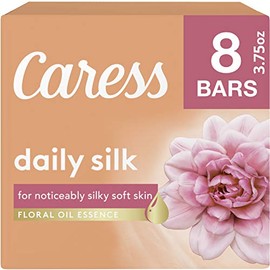 Caress Beauty Bar, Daily Silk 4 oz, 8 Bar, Pack of 3