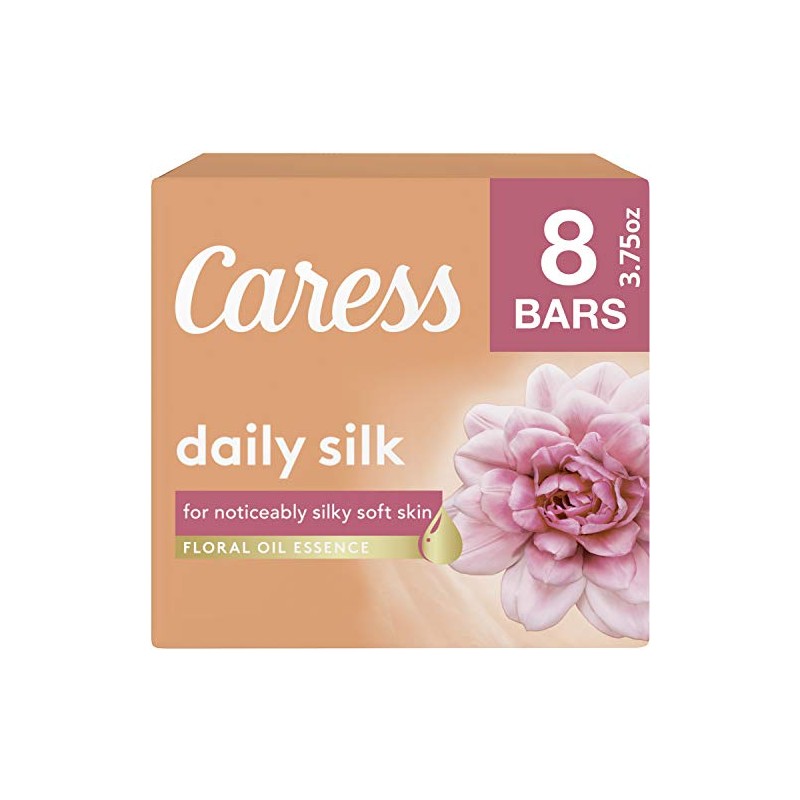 Caress Beauty Bar, Daily Silk 4 oz, 8 Bar, Pack