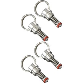 TAPCRAFT Homebrew Keg Pressure Relief Valve for Ball Lock and Pin Lock Kegs Plastic and Stainless Steel (4 Pack Stainless)