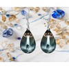 Teardrop Wood Earrings Light Weight Printed Image Dangle Jewelry (Bigfoot