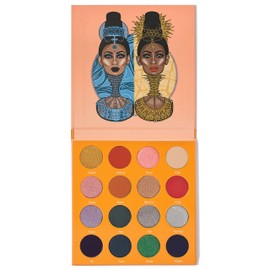 Juvia's Place Palette The Magic Mini - Bright and Bold Red, Shades of 16, Professional Eye Makeup, Pigmented Palette, Makeup Palette for Eye Color & Shine