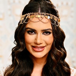 Kisshine Gold Sequins Head Chain Boho Layered Tassel Hair Chains Festival Forehead Headbands for Women and Girls