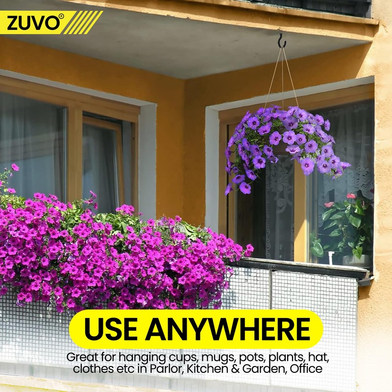 Zuvo 16PCS Metal Ceiling Hooks 2.9 Inch - Cup Hooks