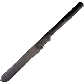Walther 50763 Mach Tac III Machete 30" 15" Black Blade Black Handle