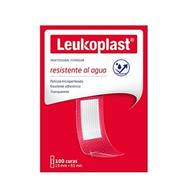 Leukoplast Leukoplast Resistente Al Agua Transparente 19x65mm Pz X 100 Unds, color Transparente, 1 count, pack of/paquete de
