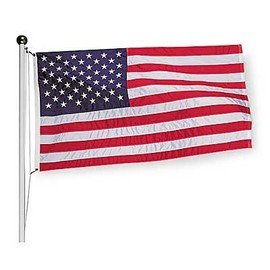 U.S. 3x5 ft American-made Nylon Flag Embroidered Stars