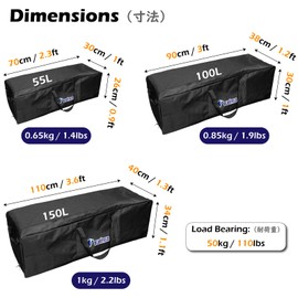 TRIWONDER Foldable Travel Bag, Large Weekender Sports Bag for Travel, Sports, Gym, Holiday, 01 black, Foldable