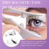 3 Pair Magnetic Eyelashes with Applicator, Reusable False Lashes with
