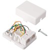 STEREN Phone Jack Wall Plate - Jack Box - White