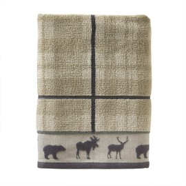 SKL Home Yellowstone Grand Teton Bath Towel, Taupe 50.00" x 27.00"