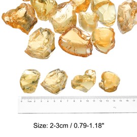 QUARKZMAN Fire Glass for Fire Pit 2-3 cm High Gloss Reflective Glass Stones for Natural or Propane Fireplaces Safe for Outdoor and Indoor Fire Pit Glass Brown