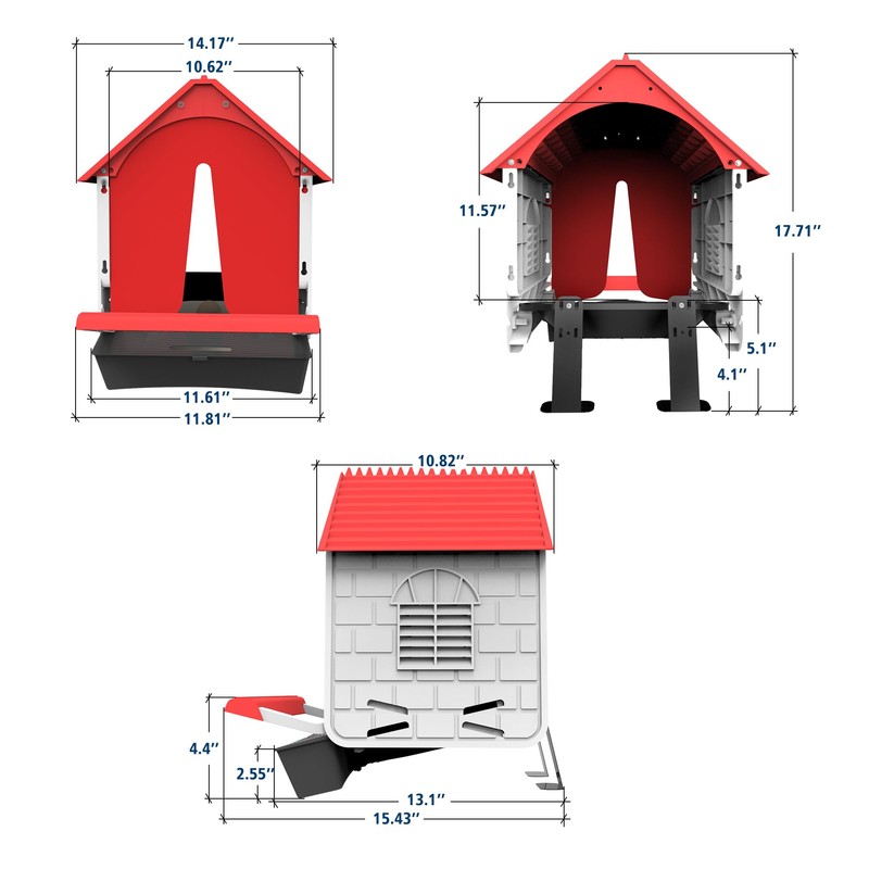 Difsight Roll Away Chicken Nesting Box, 13° Auto Egg Collection