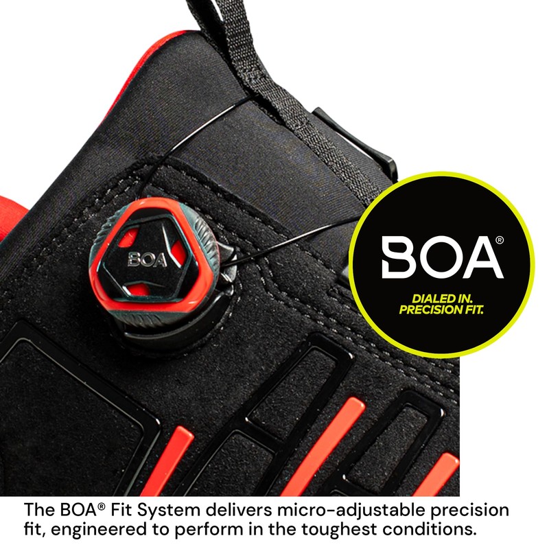 Jalas 9965 Exalter Safety Shoe, EU Size 39 Black,red