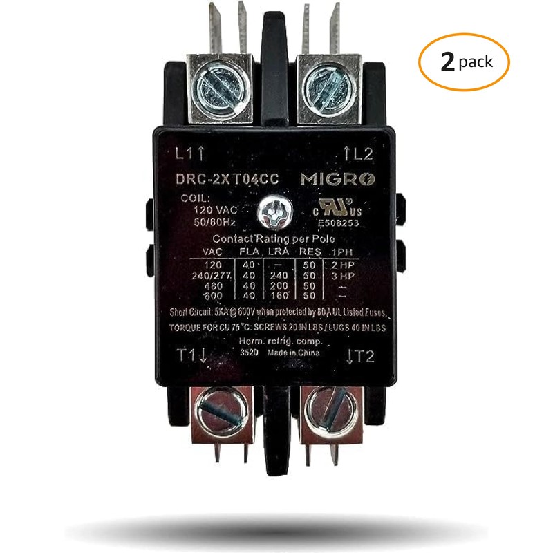 Migro 40 Amp 2 Pole NEMA 600V HVAC Heavy Duty