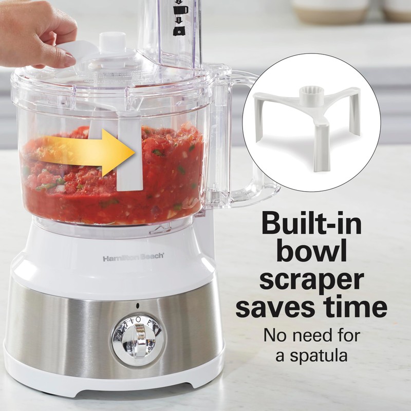 Hamilton Beach Food Processor & Vegetable Chopper for Slicing, Shredding,
