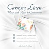 Carressa Linen 100% Egyptian Cotton Sheets Queen Size Bed Set