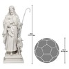 Design Toscano EU1785 Jesus The Good Shepherd Religious Garden Statue,