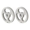 2Pcs Meat Grinder Plate Discs Blade 3 Hole Stainless Steel