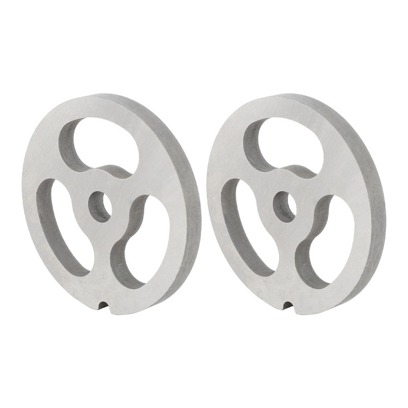 2Pcs Meat Grinder Plate Discs Blade 3 Hole Stainless Steel