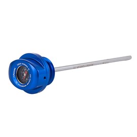 Oil Dipstick with Gauge, Oil Temperature Gauge Compatible with Harley Touring 23+ CVO, 25 Road Glide/Street Glide, 24 CVO Road Glide ST (Blue)