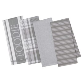 DII Everyday Collection Foodie Kitchen Set, Dishtowels, Granite, 4 Piece