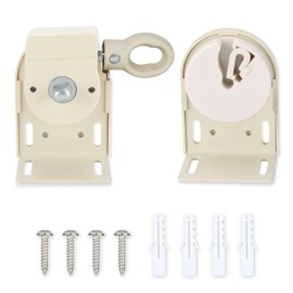 Generic Cordless Bracket for Coolaroo Outdoor External Roller Blind, Indoor and Outdoor Roller Shade (Cordless Bracket,Beige