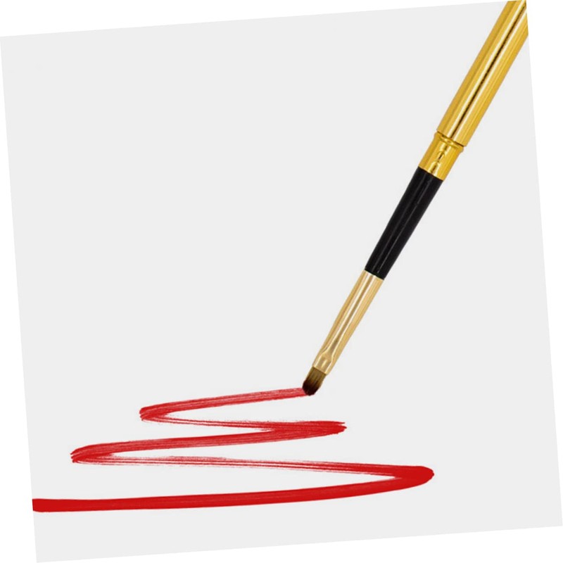 Baluue 6pcs Lip Brush with Covers Portable Makeup Applicators for