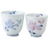 Hasami ware Tsuji The Flower Pair Tea Bowls 11469