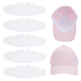 HOBBIESAY 30Pcs Caps Inserts White Baseball Caps Inserts Hat Support Pad Hat Felt Shapers Hat Support Brim for Ball Sports Cap Insert 285x95x0.5mm