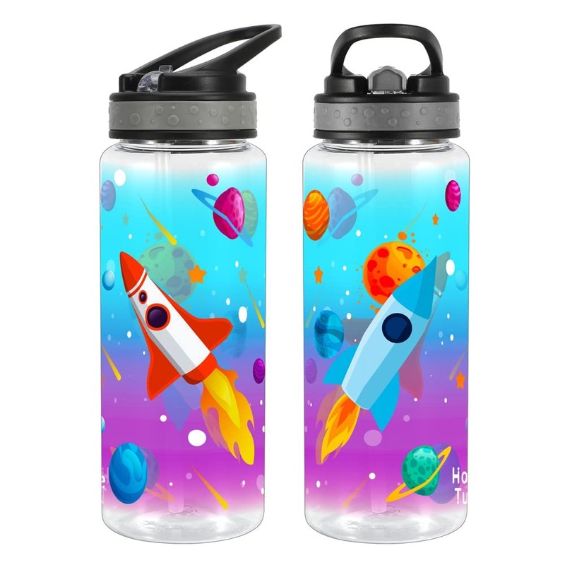 Home Tune Cute Water Bottle for School Boys, BPA FREE