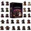 Halloween Countdown Calendar Advent 24 Piece 2D Acrylic Dog Figurines