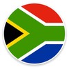2 x 10cm/100mm South Africa Flag Window Cling Sticker Car