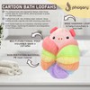 PHOGARY 3 Pack Bath Loofahs Shower Sponge Balls, Animal Mesh