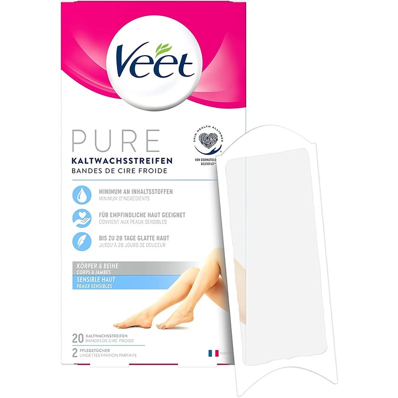 Veet Cold Wax Strips, Pack of 6, Legs and Body