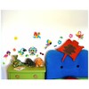 16 Piece Exotic Birds Wall Sticker Set for Children's Bedroom