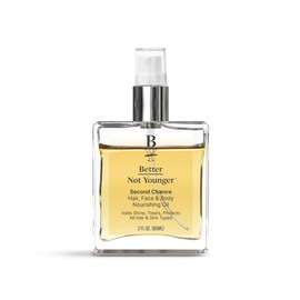 Better Not Younger Second Chance Hair, Face & Body Nourishing Oil for Women - Omega 3-6 Infused, Antioxidant-Rich Abyssinian Oil, Lightweight & Fast-Absorbing, Restores Moisture for Smooth Skin & Hair