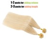 Elailite U-Tip Real Hair Bonding Extensions, Keratin Hair Extensions, Straight,
