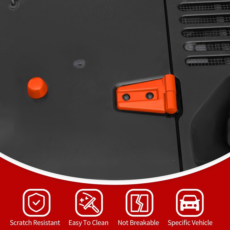 JeCar JK Hood Hinge & Bumper Stop Covers Exterior Accessories