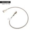 1m/3.3ft Silver Soda Hose W21.8-14 CO2 Cylinder Direct Adapter Hose