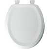 Bemis Manufacturing 25EC White Mayfair Sculpted Toilet Seat Molded Durable
