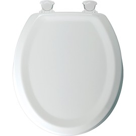Bemis Manufacturing 25EC White Mayfair Sculpted Toilet Seat Molded Durable Multi Coat Enamel, Size