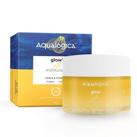 Aqualogica Glow+ Jello Face Moisturiser | Oil-Free Gel-Based Formula | Infused with Vitamin C & Papaya for Illuminating Moisturization | Gives Hydrated & Nourished Skin | 1.76 Oz/50g