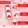 Valentine's Day Heart Table Runner 72 x 13 Inch Decorations,