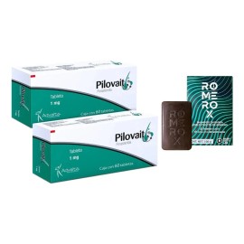 Kit Shampoo Anticaída Romerox + Finasterida 1 Mg 120 Tabs